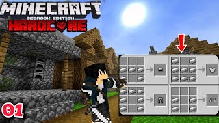 Minecraft bedrock mas no hardcore série nova 001 [upl. by Kimon]