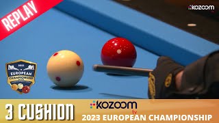 3 Cushion  European Championship 2023  Dani SANCHEZ vs Ruben LEGAZPI [upl. by Felicidad]