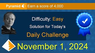 Microsoft Solitaire Collection Pyramid  Easy  November 1 2024 [upl. by Nabalas]