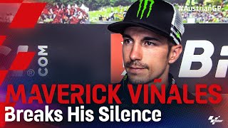 VIñales breaks his silence on Yamaha suspension [upl. by Gracie]