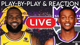 Los Angeles Lakers vs Sacramento Kings LIVE PlayByPlay amp Reaction [upl. by Aihtibat]