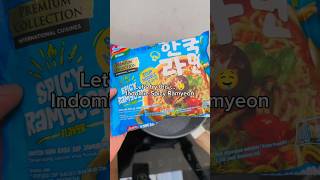 Trying Indomie Spicy Ramyeon The taste is amazing compare to Indomie Spicy Chikin I had last week [upl. by Florrie]