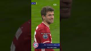 Thomas Muller DID NOT agree with this referee 😳 [upl. by Yla987]