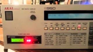 AKAI s950 MOD with SD Card Reader [upl. by Wirth]