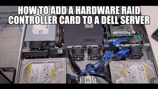 How to add a Hardware RAID Controller card to a Dell R210 Server [upl. by Broderick]