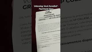 Unboxing Você Acredita Paul David Tripp ✨ [upl. by Enerual804]