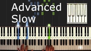 Für Elise  piano tutorial easy SLOW  how to play Für Elise synthesia [upl. by Yecak]