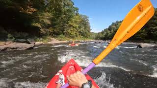 White water kayaking Ohiopyle PAlower Yough Youghiogheny river [upl. by Anayeek288]