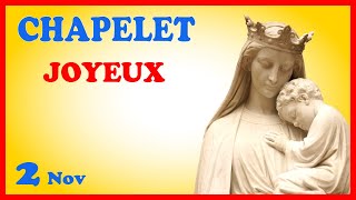 CHAPELET 🙏 Samedi 2 Nov  Mystères Joyeux [upl. by Asseniv]