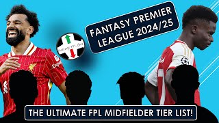 FPL 2425  Best Midfielder Options Tier List [upl. by Drofniw]