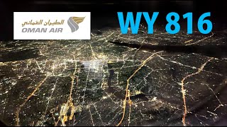 【Flight Tour】Oman Air WY 816 Boeing 787 Bangkok to Muscat [upl. by Reckford398]