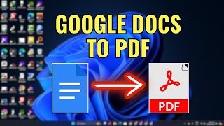 How To Convert Google Docs to PDF EASY [upl. by Enaed654]