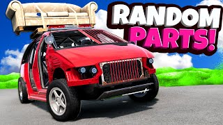 Escape The ACID Flood in RANDOM PARTS CARS in BeamNG Drive Mods [upl. by Marty]