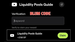 Liquidity pools Guide Blum liquidity pools Guide Blum code  Liquidity Guide YouTube video Keyword [upl. by Atteynod992]