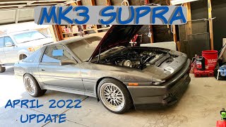 MK3 SUPRA 7MGTE BUILD APRIL 2022 UPDATE [upl. by Atteyek]