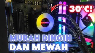 PC COOLER WATER COOLING CUMAN 500ribuan  Review Coolmoon Icemoon 240 Liquid CPU Cooler [upl. by Vickie454]