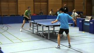 Tischtennis 2 Bundesliga 2012 DTTB Pokal Hilpoltstein 6 Warm Up ZSelQiu Dang [upl. by Padgett348]