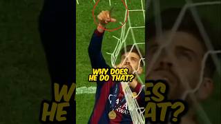 Why Piqué CUTS the Goal Net ✂️⚽️ [upl. by Atirhs]