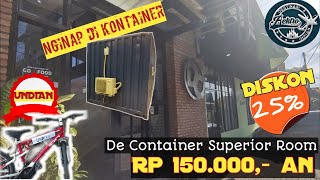 Diskon 25 Review De Container Guest House Superior Room Rp 155000 [upl. by Chrisoula]