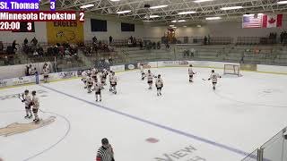 Minnesota Crookston Hockey vs St Thomas ACHA Division II Hockey [upl. by Ozne751]