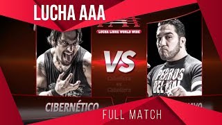 HIJO DEL PERRO AGUAYO Vs CIBERNÉTICO CABELLERA Vs CABELLERA  Triplemanía XXI [upl. by Chuipek66]