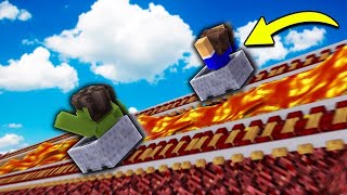 CORRIDA ÉPICA NA LAVA no MINECRAFT HD  Canal HulkBR [upl. by Keppel]