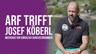 ARF trifft Josef Köberl  Meerenge von Gibraltar durchschwommen [upl. by Thisbee]