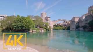 Mostar Bosnia and Herzegovina  Walking Tour in 4K 60fps [upl. by An125]