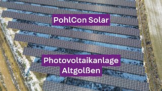 PhotovoltaikUnterkonstruktionen von PohlCon Solar in Altgolßen [upl. by Whallon]