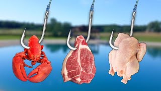 Grocery Store Meat Fishing Challenge [upl. by Lerud]