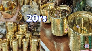 Bangalore Malleswaram Copper Brass Return Gift Items Cooking Pooja items Collection From 20rs [upl. by Weld]