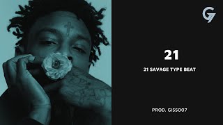 21 SAVAGE TYPE BEAT quot21quot DARK TRAP BEAT 2024 [upl. by Atreb15]