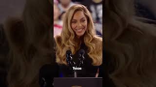 Beyoncé officially endorses Kamala Harris at Houston rally ‘We must vote and we need you’ shorts [upl. by Eillat]