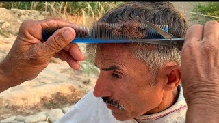 ASMR Fast Hair Cutting With Barber Old Part 2 ASMR SHAMS [upl. by Kirch501]