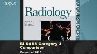 BIRADS Category 3 Comparison Radiology December 2017 [upl. by Anauqaj]