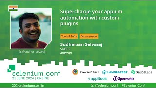 Supercharge your Appium automation with custom plugins by Sudharsan Selvaraj SeleniumConf 2024 [upl. by Nire]