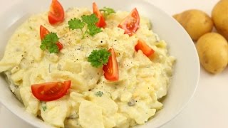 Kartoffelsalat Rezept  Klassischer Kartoffelsalat mit Mayonnaise [upl. by Landmeier]