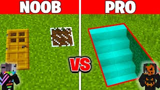 NOOB vs PRO GİZLİ YER ALTI SIĞINAĞI YAPI KAPIŞMASI  Minecraft [upl. by Delaney73]