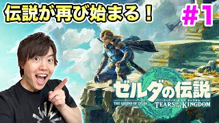 【ゼルダの伝説】ティアーズ オブ ザ キングダム！冒険が再び始まる！1 [upl. by Telocin]