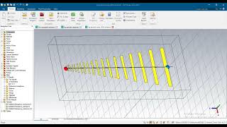 LPDA log periodic dipole antenna design results with 9 3dbi gain in cst [upl. by Dav]