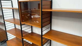 Teak mid century Staples Ladderax shelving system [upl. by Chelsey]