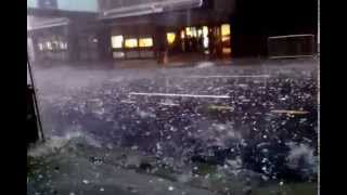 Crazy Hail Storm Brisbane 27112014 [upl. by Ailyn]