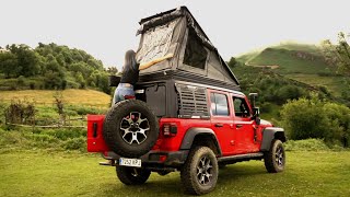 Jeep Wrangler Rubicon camperizado de ruta por Asturias [upl. by Anidan647]