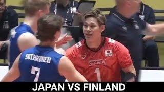 JAPAN vs FINLAND  Paris 2024 OLYMPIC QUALIFICATION TOURNAMENT SET 2 Points by Japan Players [upl. by Yasui]