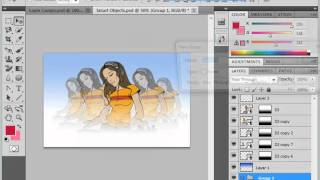 Photoshop CS5 Tutorial Creating Layers amp Layer GroupsSets Adobe Training Lesson 92 [upl. by Ninazan]