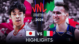 🇯🇵 JAPAN vs ITALY 🇮🇹  Highlights  Mens VNL 2024 [upl. by Ettecul]