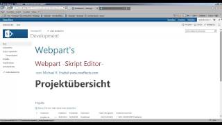 Sharepoint Webpart Skript Editor und jQuery kurz und knapp erklärt [upl. by Libbey]