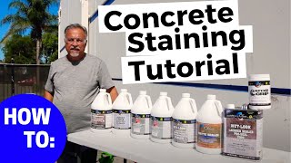 How To Clean Stain and Seal Concrete [upl. by Piefer]