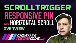 ScrollTrigger Responsive Pin with Horizontal Scroll GSAP [upl. by Atinrahs860]