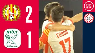 Resumen PrimeraDivisiónFS  Industrias Santa Coloma 2  1 Movistar Inter  Jornada 6 [upl. by Krishna]